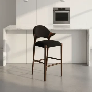 European Solid Wood High Bar Stools Sturdy and Durable Suitable for Home Bar Counters Hotels and Bars Furniture