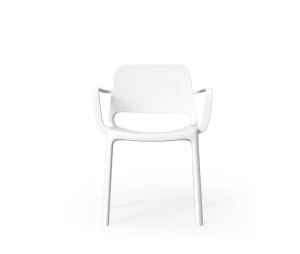 European Style Modern PP Office Chair Waterproof Stackable Solid Back Comfortable Armchair for Student Use