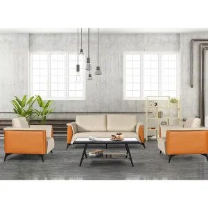 European Style Office Furniture Luxury Office Sofa Trend Style Modular Sofas Leather Sofa Office