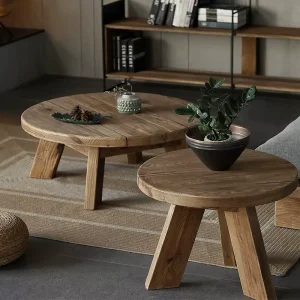 European Style Rustic Furniture Reclaimed Coffee Table Modern Wooden