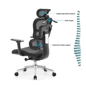 Executive Boss Chairs Swivel High Back Comfortable Mesh Ergonomic Office Chair With Lumbar Support