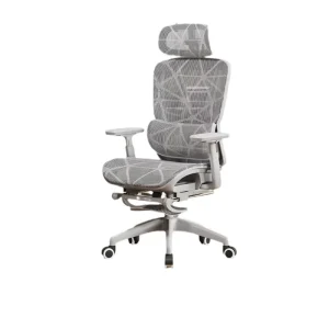 Executive Mesh Office Chair Soft Ergonomic Recline Black Adjustable Height Swivel