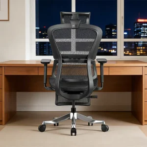 Executive Office Chair Aluminum Alloy Frame Ergonomic Chair Design Adjustable Height Swivel