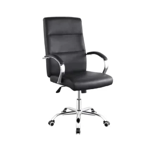Executive Office Comfortable Chair Ergonomic Swivel Seat Office Hair Wheels Leather Office Chair