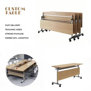 Executive Office Desks Foldable Conference Table Movable Office Room School Table Conference Desk Training Room Table