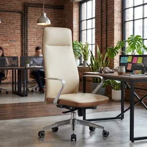 Executive Office Leather Chair High Back Ergonomic Chair