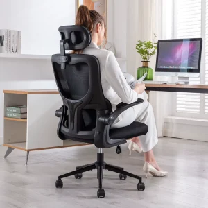 Executive Swivel Height Adjustable Fabric High Back Revolving Ergonomics Full Mesh Office Chair for Manager