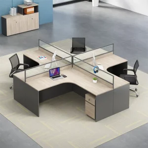 Executive Workstation Cubicle Office Desk Office Partition Computer Table 4 Way Work Station