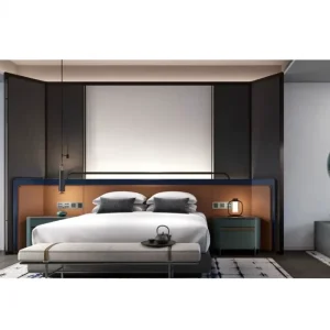 Extended Stay Economic Bedroom Furniture High Class Luxury Design Hotel Bed Room Full Set for Bedroom Furniture