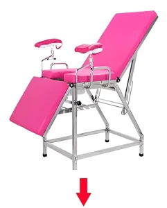 Extensible and Portable Stainless Steel Gynecological Examination and Surgical Table Suitable for Hospitals and Clinics