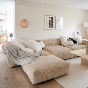 Extra Modular Sectional Sofas CORD VELOUR Large Sofa Couch Living Room Furniture Velvet Fabric Sofa Set