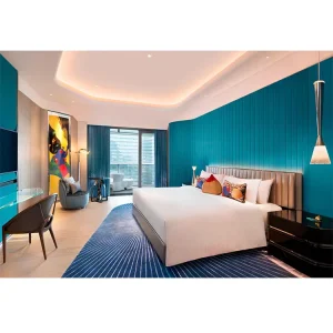 FFE 4 5 Star Hotel Furniture Packages Custom Bed Set Modern Hotel Bedroom Hotel Project