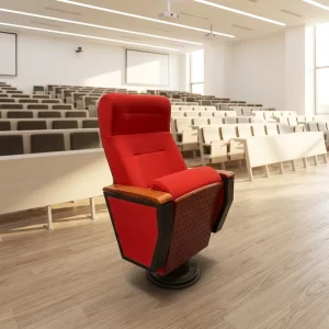 Fabric Auditorium Chair With Foldable Writing Tablet University Lecture Hall Seating Church Theater Cinema Fixed Seats