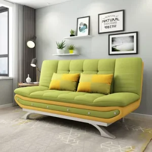 Fabric Multifunctional Double Space Saving Sofa Bed Economical Foldable for Small Apartments Hotels for Living Room