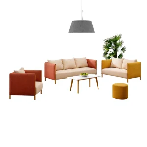 Fabric Sofa One Seat Light Luxury Style for Living Rooms Homes Modern Minimalist Spaces Hotels