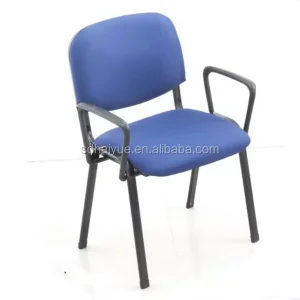 Fabric Stacking Four Legs Office Chair Black Office Desk Chair Durable Office Chair