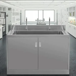 Fabrication Sheet Metal Stainless Steel Laboratory Furniture Medical Cabinet with Sink