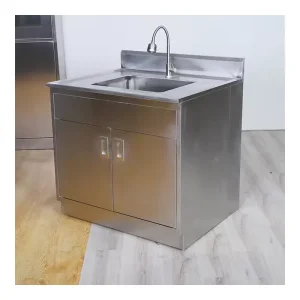 Fabrication Sheet Metal Stainless Steel Laboratory Furniture Medical Cabinet with Sink