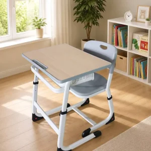 Factory Adjustable Desks and Chairs Useful in Student Classrooms Customizable Student Desk and Chair Sets School Table