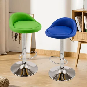 Factory Adjustable Height Bar Stool Modern Design Commercial Soft Cushion Bar Chairs