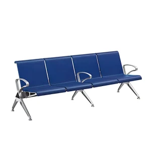 Factory Airport Waiting Chair Steel PU Leather Cushion Three Seats Tandem Bench Hospital 3 Seater Waiting Chair