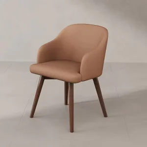 Factory Bar Chaise Leisure Dining Chair Armrest Modern Design for Home Office Hotel Use Grey Fabric Restaurant Chair CJ 018