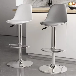 Factory Bar Stools and Restaurant Chair Sets Kitchen PU Leather Swivel Bar Stools Bar Chair