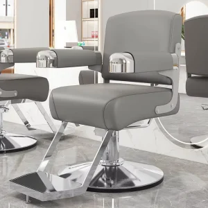 Factory Barber Supplies Furniture Salon Equipment Hair Styling Chair Barbershop Whole Set Black PU Leather Modern Design