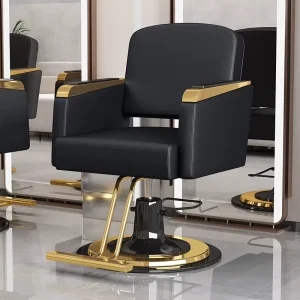 Factory Beauty Barbershop Salon Equipment Furniture Hair Saloon Barber Chair Leather Barber Chair