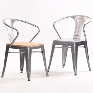 Factory Chair Dining Room Industrial Metal Restaurant Chair