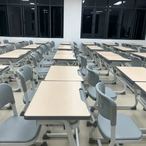Factory Classroom Furniture Modern Metal School Desk and Chair Durable Comfortable School Sets for Students