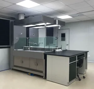 Factory Classroom Laboratory Furniture Heavy-Duty Stainless Steel Working Table Chemical Lab Workbench with Sink