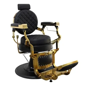 Factory Commercial Retro Oil Head Big Chair Shaving High end Hair Salon Barber Shop Men’s Metal Rotatable