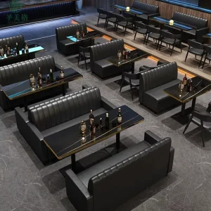 Factory Custom Color Size Shape Sofa Set Wood Wooden Booth Seating for Restaurant Cafe Bar