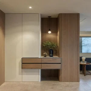 Factory Custom Full Wall Entrance Shoe Storage Hall Furniture for Residential and Hotel
