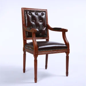 Factory Custom Hotel Restaurant Events Party Apartment Villa Games Room Oak and Leather Chairs Beach Wedding Chairs