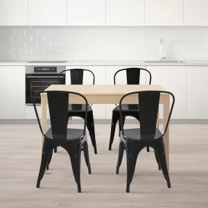 Factory Custom Para Restaurante Solid OEM Restaurante Sets Mesas Y Sillas Metal Sofas Chairs and Tables Restaurant Sets
