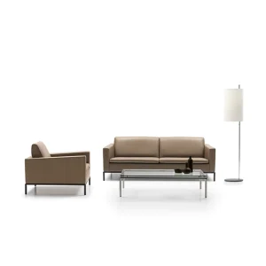 Factory Customization Commercial Office Leather Sofa Set Customized Leisure Couch Conference Room Home Furniture Apartment