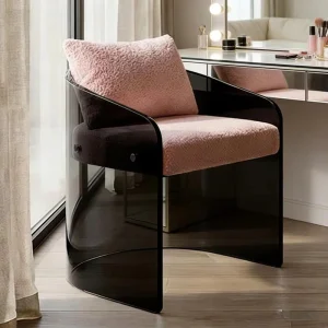 Factory Customization Transparent Acrylic Modern Height Sofa Chair Stainless Steel Legs for Living Room Bedroom Apartment Hotel