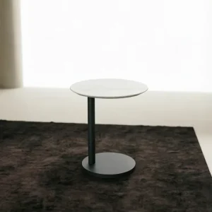 Factory Customize Modern Style Solid Wood Side Table with Premium Marble for Villa Hotel