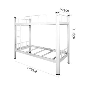 Factory Design Metal Frame Bed Dormitory Beds Double Deck Bed