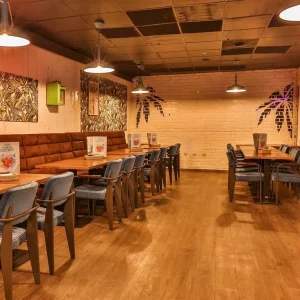 Factory Dining Set Booth Seat for Bar Chair and Table Brown Restaurant Furniture Set