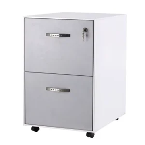 Factory Direct 2 Drawer Mobile File Cabinet Customizable Lockable Steel Pedestal on Wheels Office Storage Cabinet Supplier