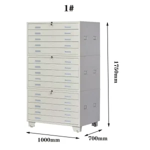 Factory Direct 5 Drawer A1 Size Metal Cabinet Modern Steel Storage Filing Art Papers Drawings Maps Office Home Bedroom Gym Use
