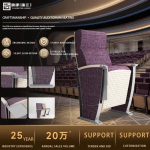 Factory Direct Aluminum Alloy Frame Row Seating Church Chair with Writing Tablet for Auditorium Theater Lecture Hall