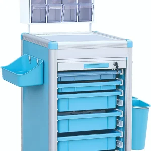 Factory Direct Clinic ABS Medicine Trolley Anesthesia Medical Crash Cart Hospital Furniture