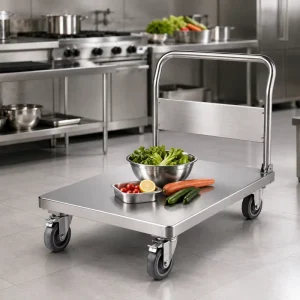 Factory Direct Commercial Kitchen Multi Tier Food Service Cart Stainless Steel Trolley for Bakery Kitchen