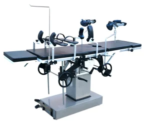 Factory Direct Competitive Price Hospital Mechanism Hydraulic Gas Spring Manual Foot Pedal Translation Function Lift Tables