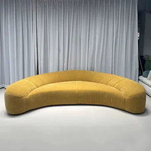 Factory Direct Curved Banana Sofa with Sponge Filling for Bar Club Hotel Hall Villa Events Wedding Event Use