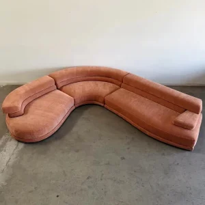 Factory Direct Custom Curved Modular Sectional Sofa Oversized Deep Living Room Sofa for Commercial Bulk Furniture